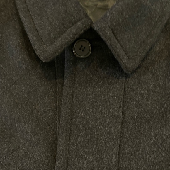 mario valene Made in Italy Thick Soft Double Faced Cashmere Blend Car Coat SZ 44 - Picture 3 of 9